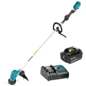 Image of DUR190LRT 18V lxt Brushless Line Trimmer with 1 x 5Ah Battery and Charger - n/a - Makita