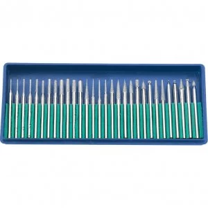 Image of Draper 30 Piece Diamond Coated Rotary Burr Set