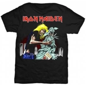 Image of Iron Maiden New York Mens Black TShirt: Medium