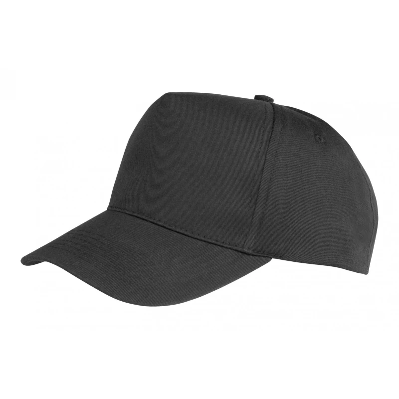 Image of Result Headwear Boston 65 35 Polycotton Cap in Black Unisex One Size