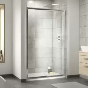 Image of Pacific Sliding Shower Door 1500mm Wide - 6mm Glass - Nuie