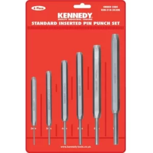 Image of Kennedy Standard Inserted Pin Punches 6-Pce Set