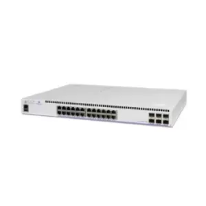Image of Alcatel-Lucent OS6560-P24X4-UK network switch Managed L2/L3 Gigabit Ethernet (10/100/1000) Power over Ethernet (PoE) 1U Grey