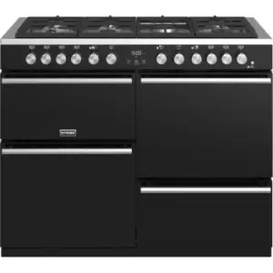 Image of Stoves Precision DX S1100DF 110cm Dual Fuel Range Cooker - Black - A/A/A Rated