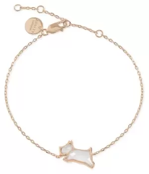 Image of Radley RYJ3256 Crystal Dog Bracelet Rose Gold Jewellery
