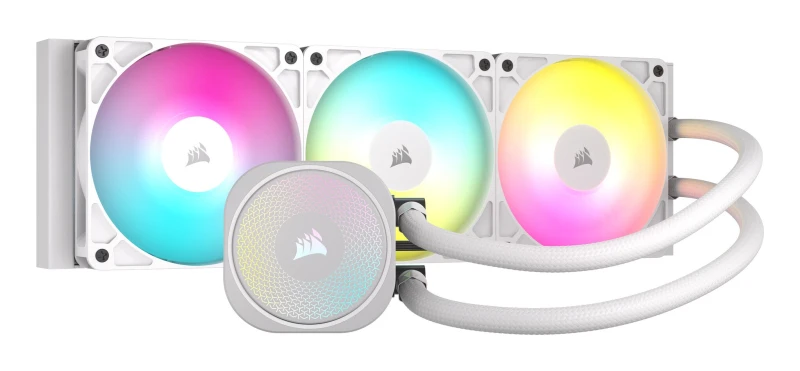 Image of Corsair NAUTILUS 360 RS 360mm RGB AIO Liquid CPU Cooler - White CW-9060095-WW