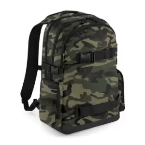 Image of BageBase Old School Board Pack Bag (One Size) (Jungle Camo)