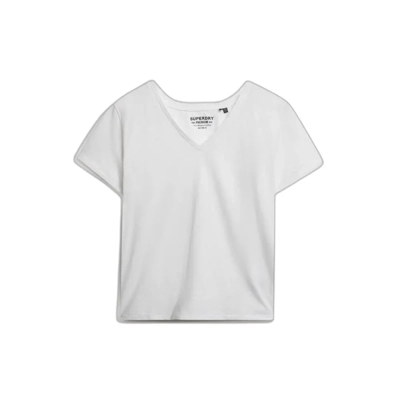 Image of Superdry Embroidered T-Shirt White Women 8;10;14