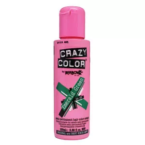 Image of Crazy Color Semi Permanent Hair Color Cream Emerald Green 53