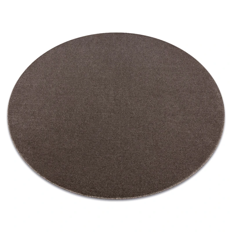 Image of RugsX Eton Plus Rug in Brown Size: 200cm diameter Brown Unisex 200cm diameter
