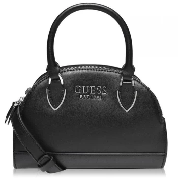 Image of Guess Sharol Satchel Bag - BLACK-BLA
