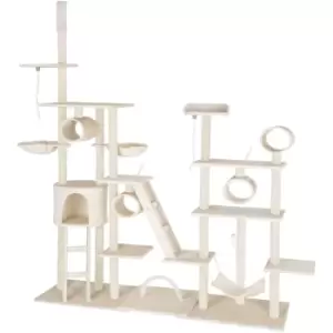 Image of Tectake - Cat tree scratching post Snooky - cat scratching post, cat tower, scratching post - beige