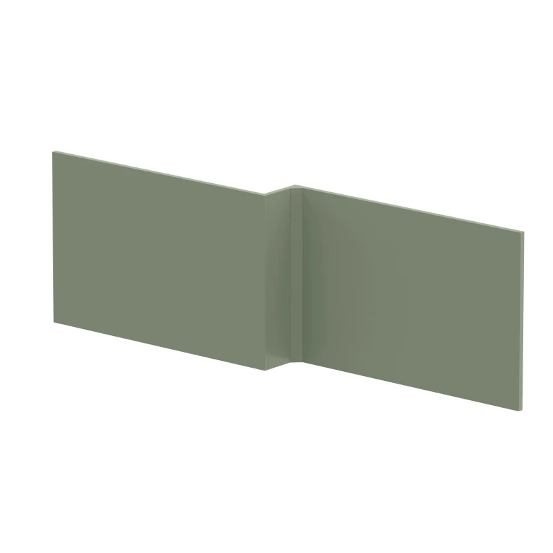 Image of Balterley Square MDF Reversible Shower Bath Front Panel Satin Green 1700mm Green unisex