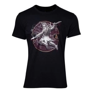 Image of Assassins Creed - Alexios Destiny Mens Medium T-Shirt - Black