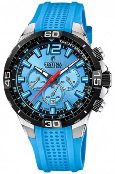 Image of Festina Chrono Bike 2020 Blue Dial Blue Strap F20523/8 Watch