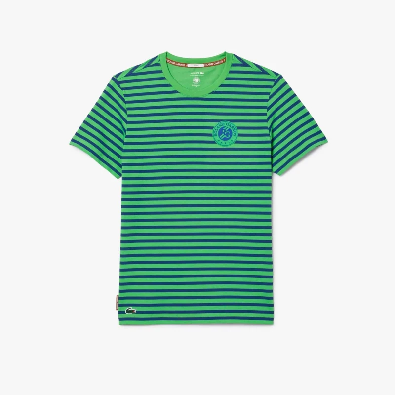 Image of Lacoste Ultra Dry Sport Roland-Garros Edition T-Shirt Blue male 2XS