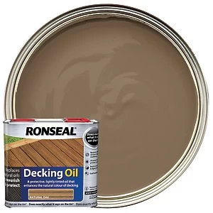 Image of Ronseal Decking Oil - Natural Oak 2.5L