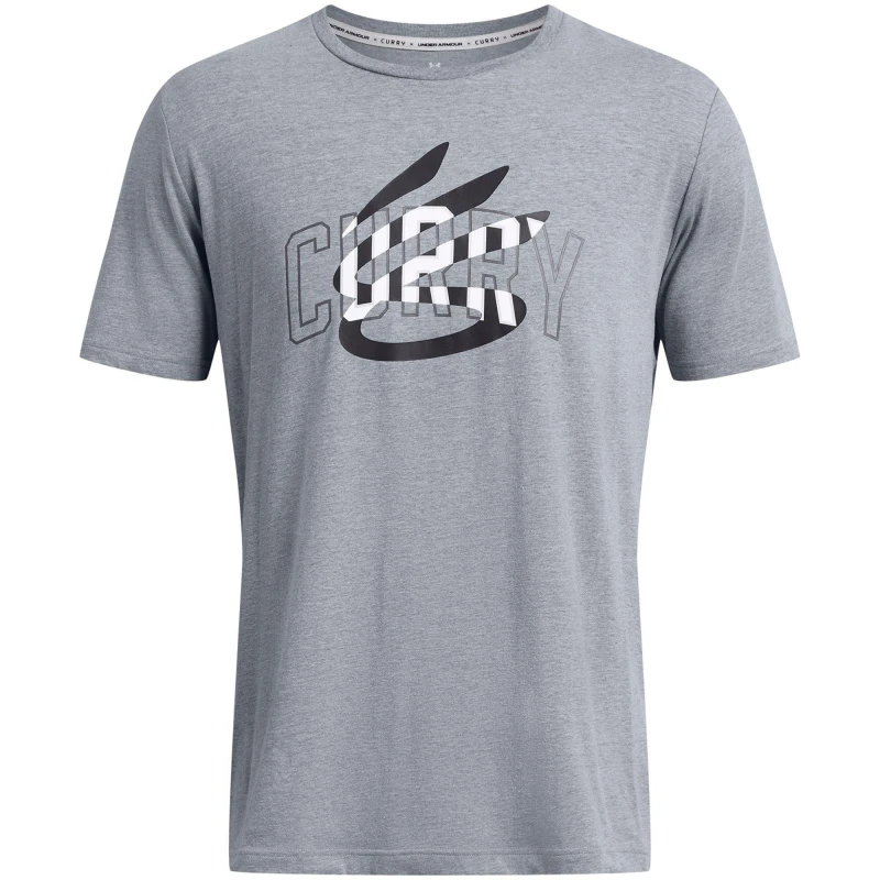 Image of Under Armour Curry Champ Mindset T-Shirt Mens - Grey Grey S