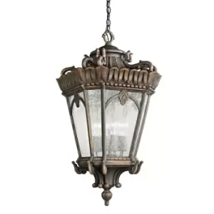 Image of IP23 1 Bulb Chain Lantern Light Londonderry LED E27 100W