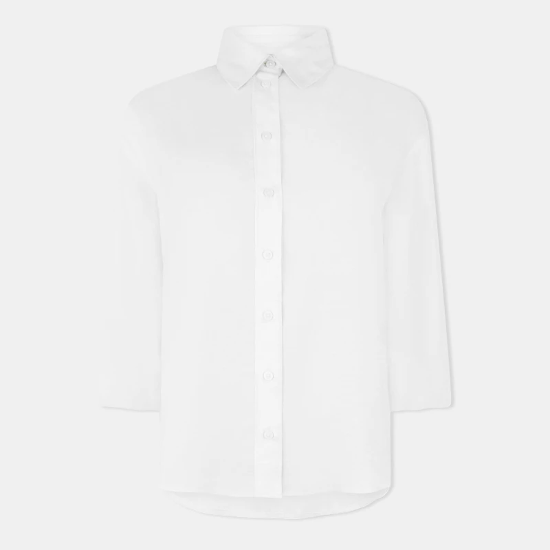 Image of Jack Wills Womens JW Soft Long-Sleeve Blouse Cream female 6 (2XS)