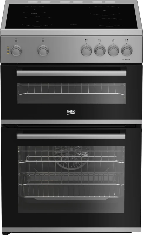 Image of Beko AeroPerfect FDC6701S 60cm Wide Single Oven Electric Cooker with Ceramic Hob - Silver - A/A Rated