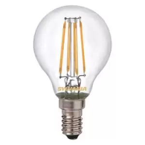 Image of Sylvania E14 4W 420Lm Round LED Filament Light Bulb