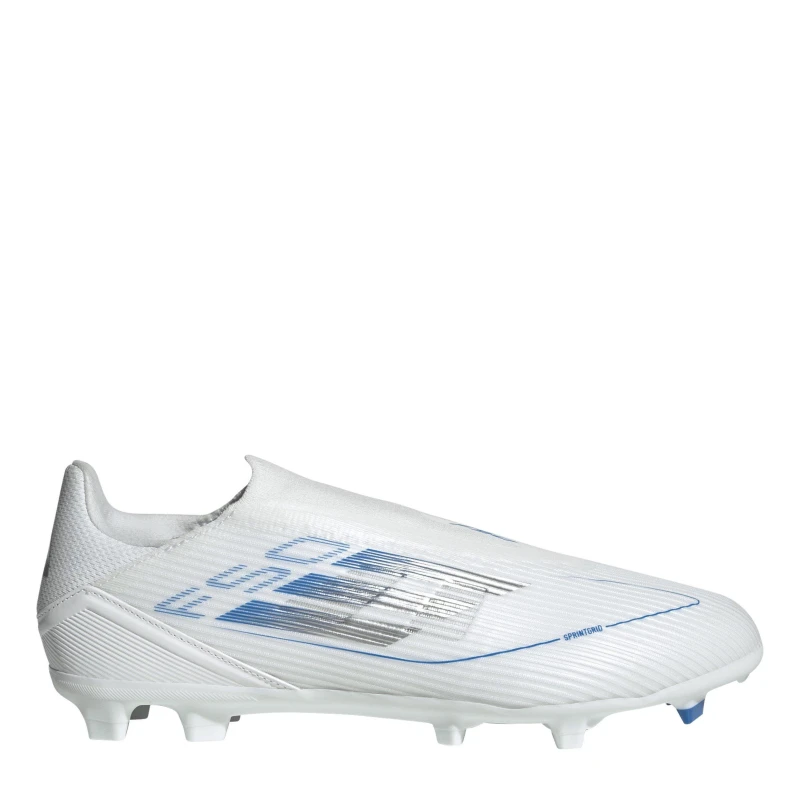 Image of adidas F50 League Laceless Firm Ground Football Boots - White White 7