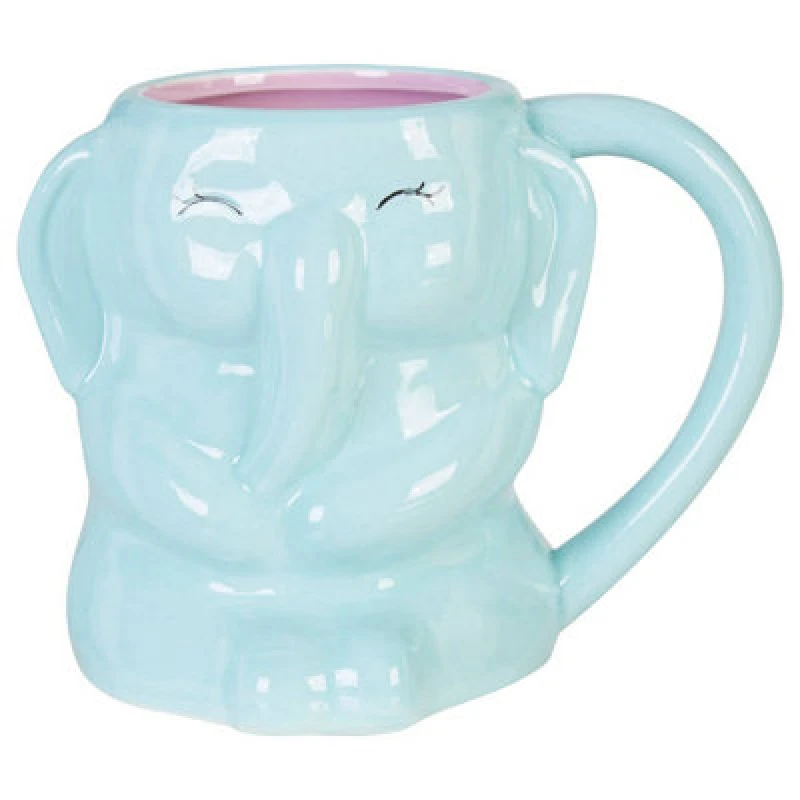 Image of Premier Housewares Gigil Elephant Animal Ceramic Mug Green unisex