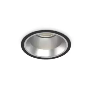 Image of Off Round Recessed Downlight Black 16.2cm 3000K