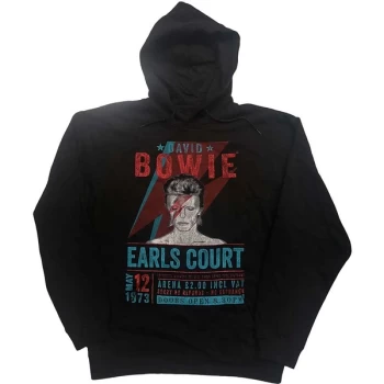 Image of David Bowie - Earls Court '73 Unisex Medium Hoodie - Black