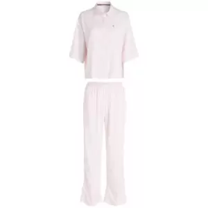 Image of Tommy Hilfiger Short Sleeve Woven Pyj Set - Pink