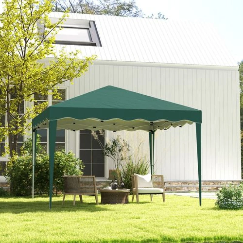 Image of Outsunny 3X3(m) Pop Up Gazebo - Green 84C-263V04GN