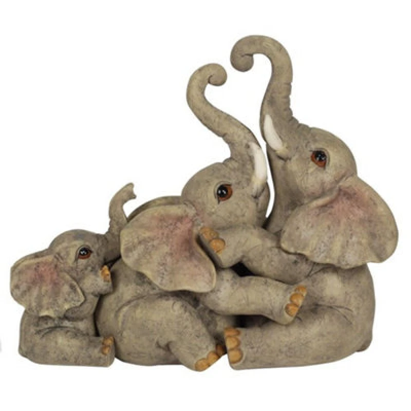 Image of Something Different Something Different Animal Families Elephant Ornament in Grey Grey One Size Unisex 5059699283244