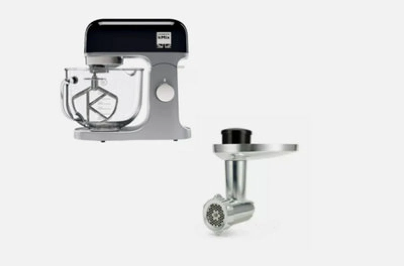 Image of Kenwood 5L Kmix Stand Mixer Black & Food Mincer