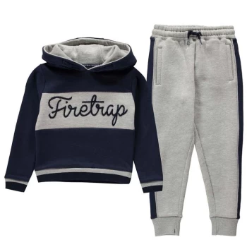 Image of Firetrap 2 Piece Jog Set Infant Boys - Navy/Blue