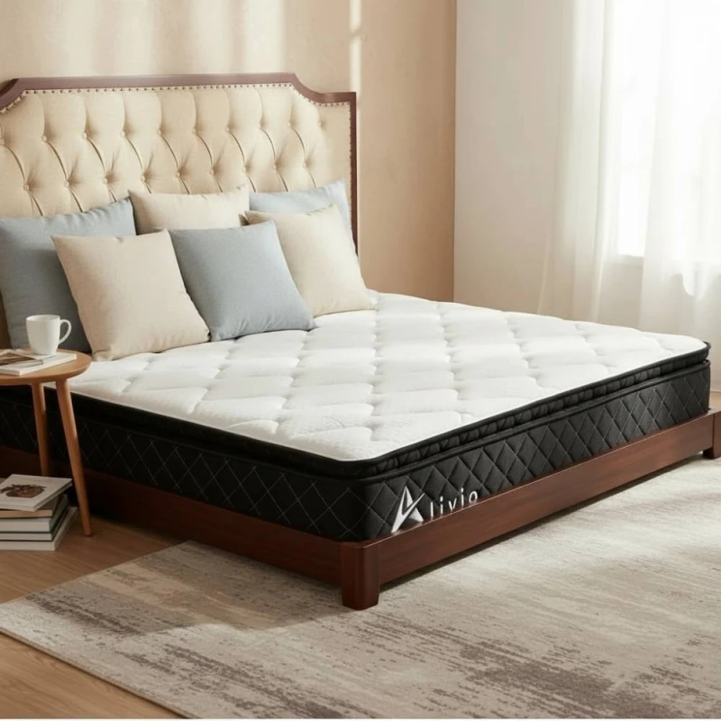 Image of Alivio Breathable Soft Knitted Microfiber Mattress with 7-Zone Support in White Size: Single White Unisex Single