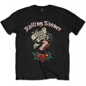 Image of Rolling Stones Miss You Mens Medium T-Shirt - Black