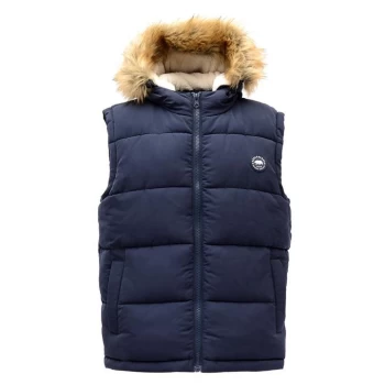 Image of SoulCal 2 Zip Gilet Mens - Blue