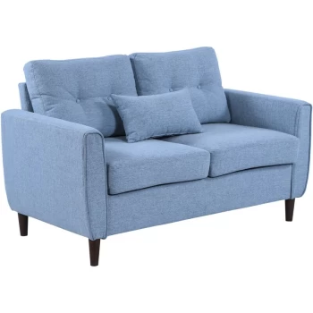 Image of Homcom - Modern Chic Loveseat with Armrest Spring Padding for Home Office