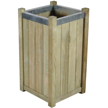 Image of Forest Garden Wooden Slender Planter - 75cm high