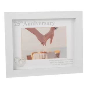 Image of Modern White 6x4 Anniversary Frame