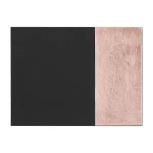 Image of Set of 4 Dipped Black/Rose Gold Leather Effect Placemats