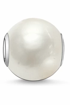 Image of Ladies Thomas Sabo Sterling Silver Karma Beads - White Pearl Bead K0004-082-14