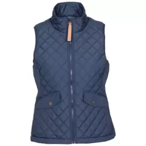 Image of Trespass Womens/Ladies Larisa Quilted Gilet (S) (Navy)