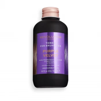 Image of Revolution Hair Tones for Brunettes 150ml (Various Shades) - Purple Velvet