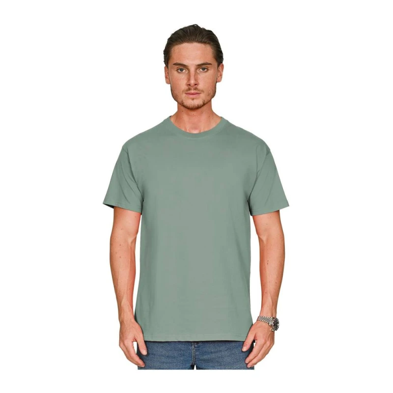 Image of Casual Classics Mens Supreme Combed T-Shirt in Light Green Size: XS Light Green Male XS