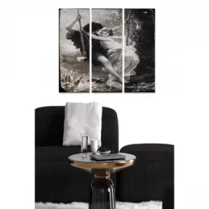 Image of MDF6946532 Multicolor Decorative MDF Painting (3 Pieces)