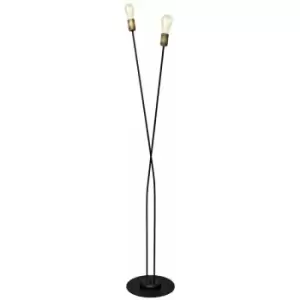 Image of Helam Harvard Multi Arm Floor Lamp Black, Patina 30cm