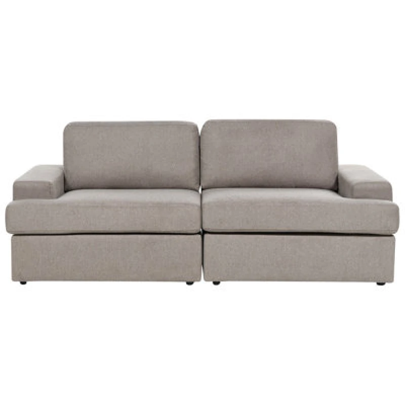 Image of Beliani Sofa 3 Seater Alla Fabric Taupe