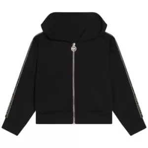 Image of Michael Kors Taped Zip Hoodie - Black